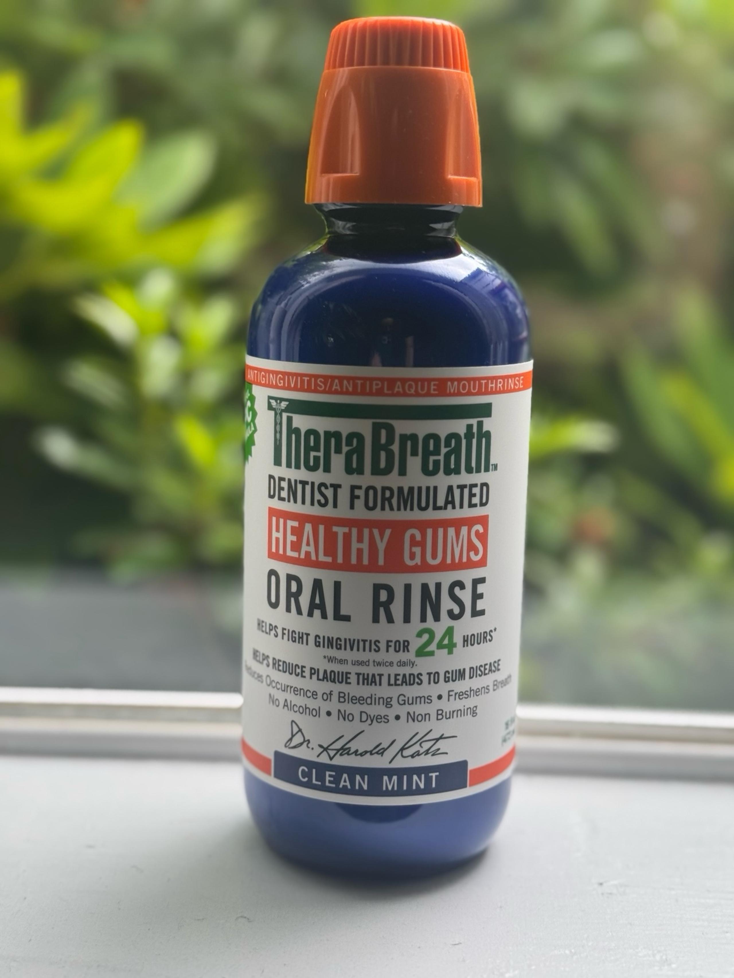 TheraBreath Healthy Gums Mouthwash Clean Mint, Antigingivitis, Dentist Form