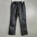 Vintage Y2K Gap Leather Pants Womens 0 Bootcut Black Going Out Mob Wife Glam