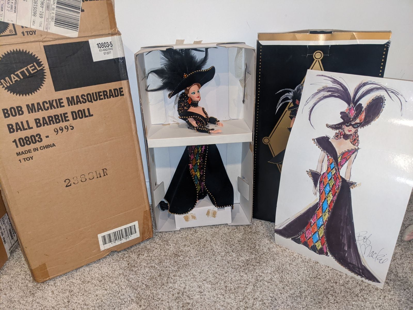 Vintage Bob Mackie masquerade ball Barbie doll