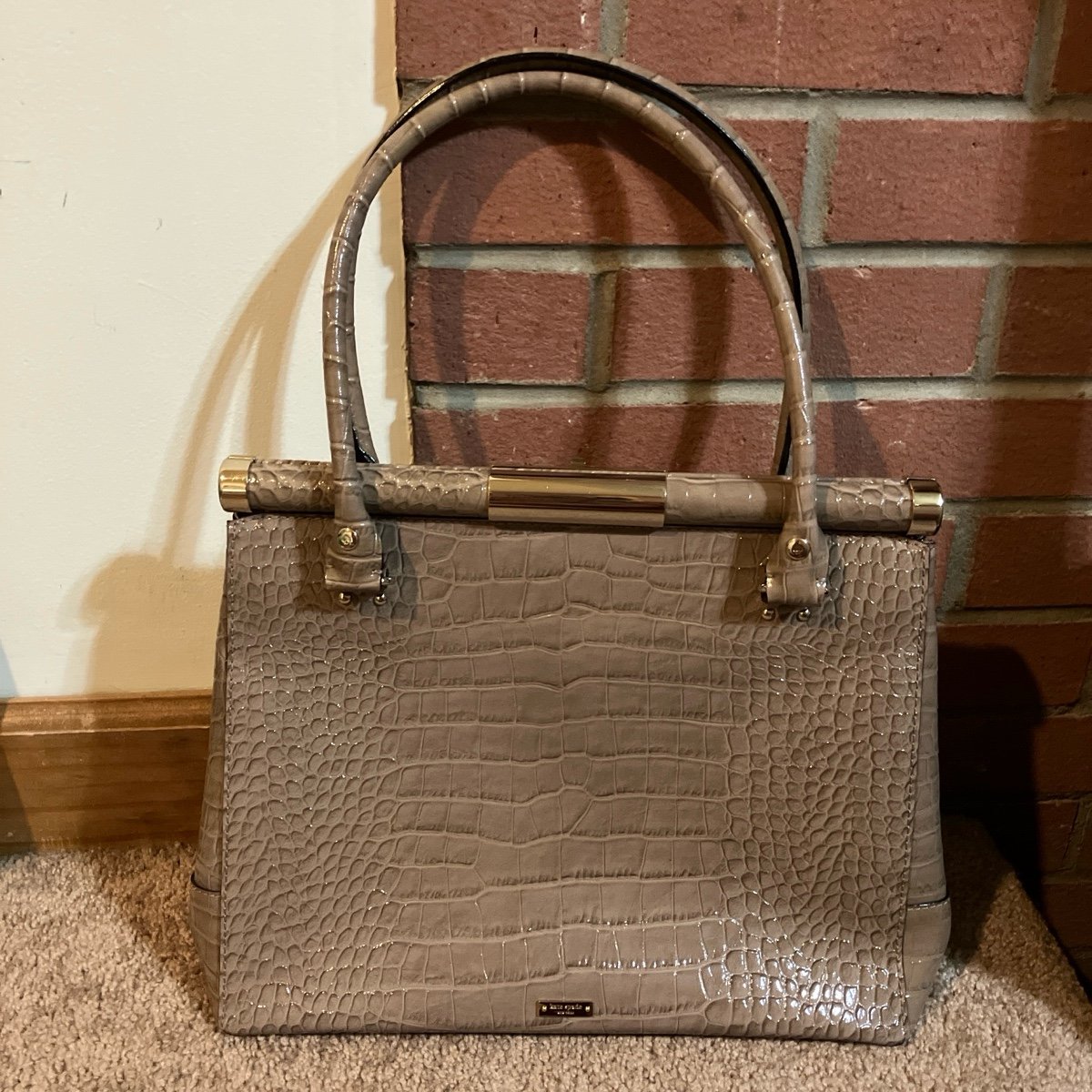 Kate Spade Knightsbridge Constance Croc Satchel Bag