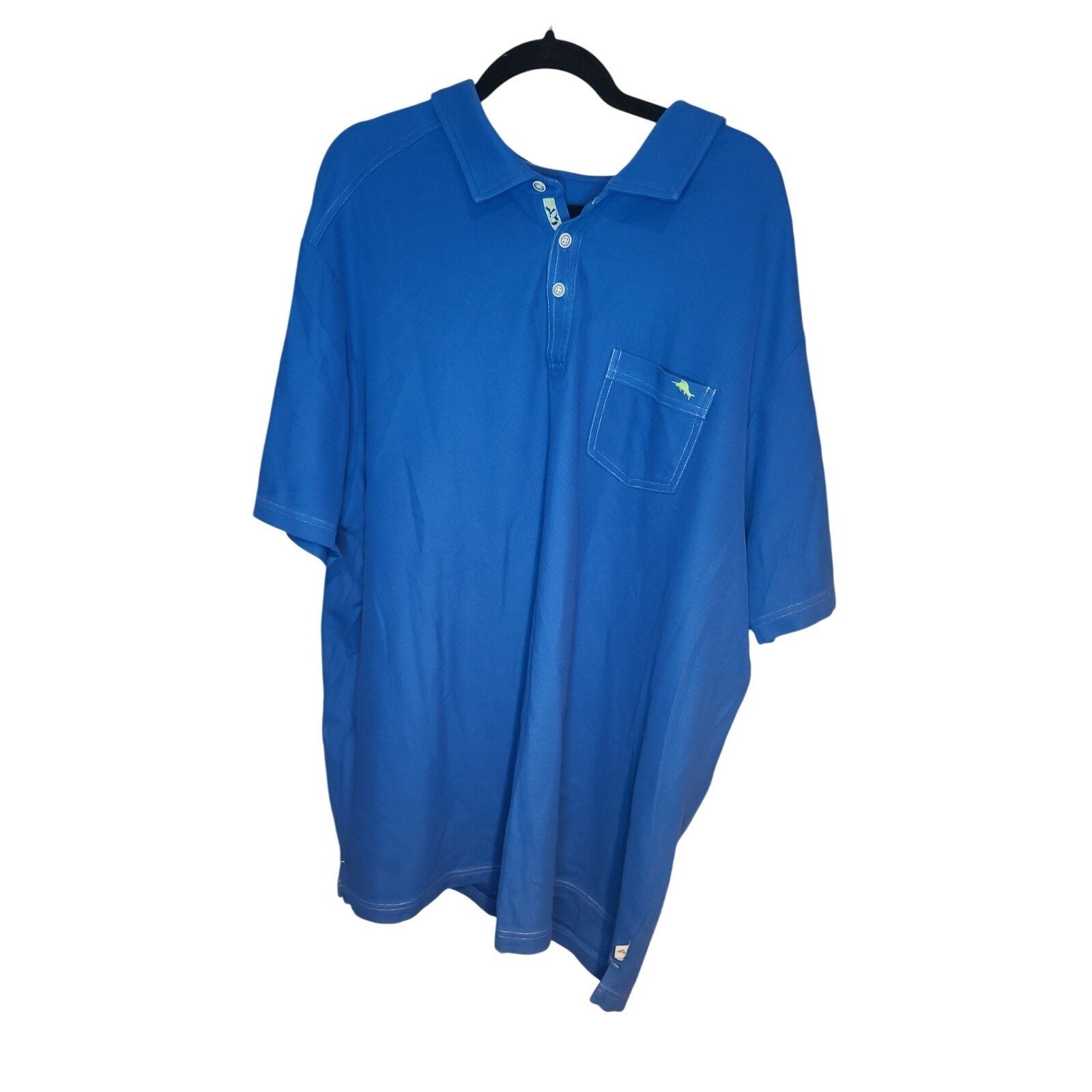 Tommy Bahama Men's Blue Island Zone Short Sleeve Polo Shirt XXLarge