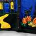 VTG Halloween White Stag Blue Black Knit Sweater Button Up Vest Ghost Pumpkin Lg