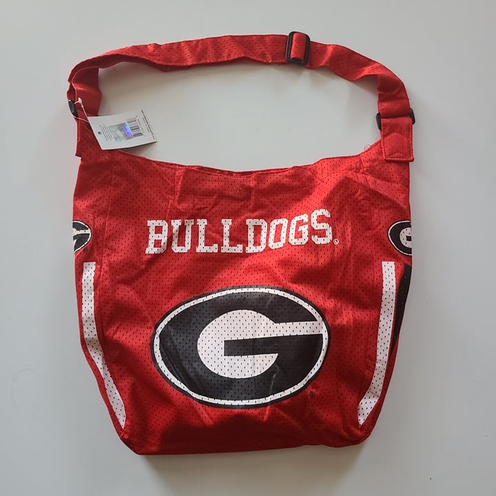 Georgia Bulldogs JERSEY LINED ADJUSTABLE STRAP SHOULDER BAG/PURSE