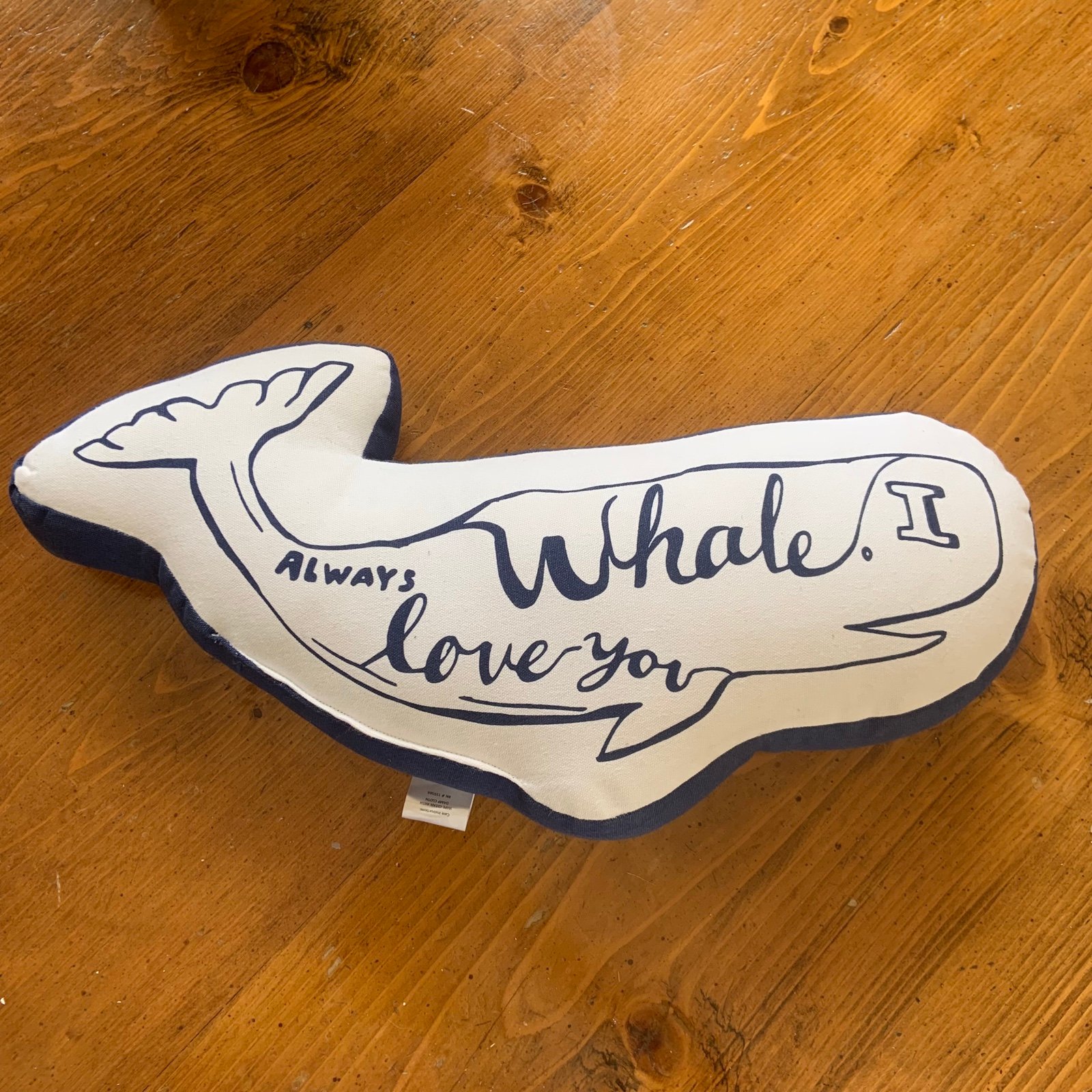 I Whale Always Love You Pillow Whale Shape Pun