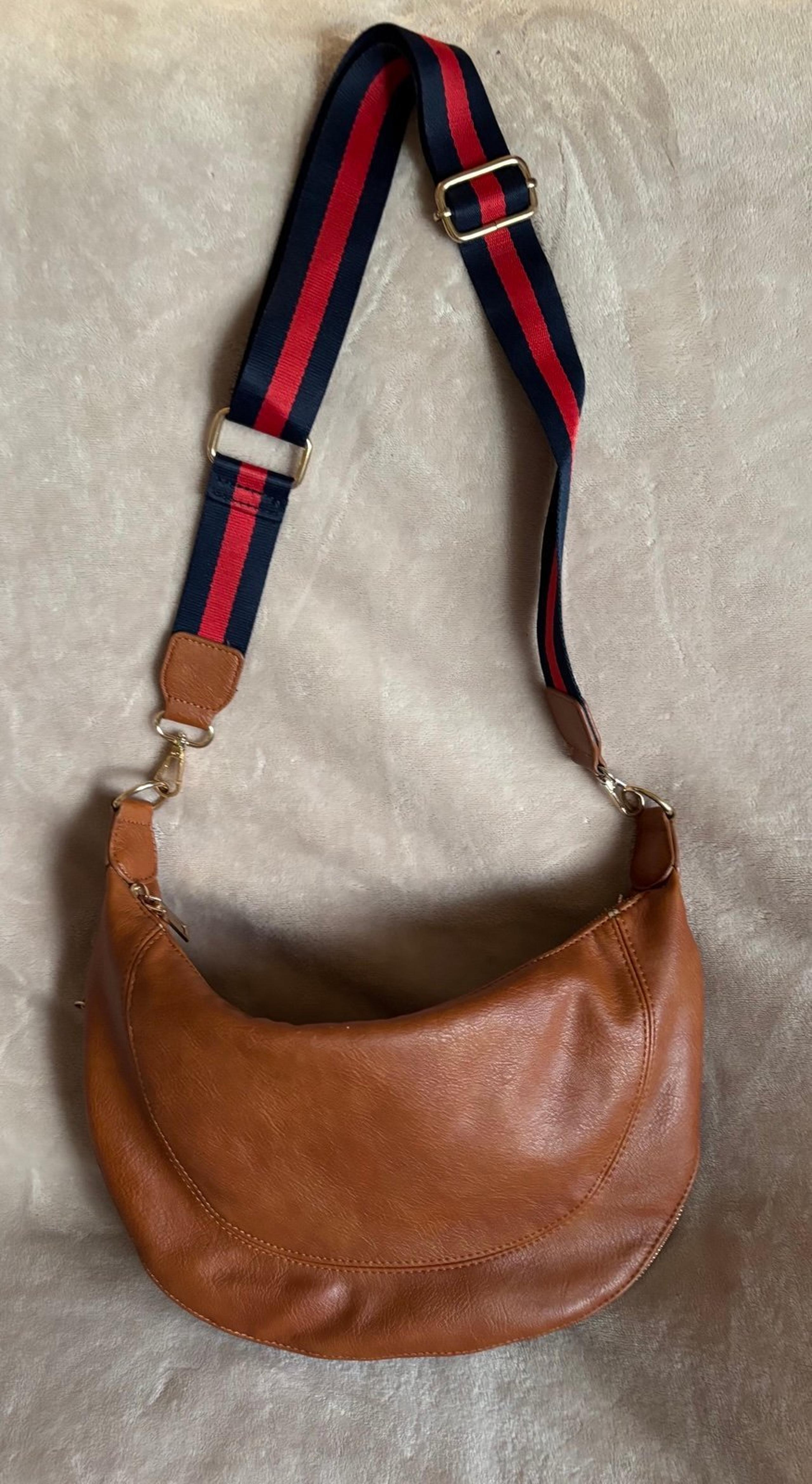 Urban Expansions Vegan handbag with blue red strap