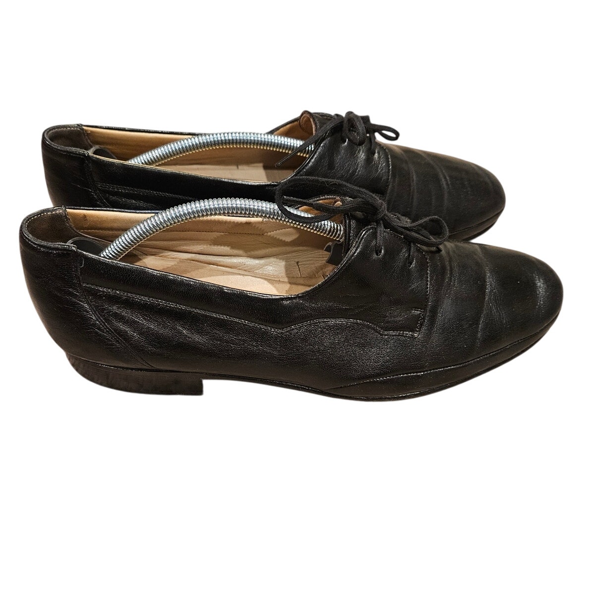 Bally Switzerland Men’s Black Leather Oxfords Size 9.5 Dress Shoes Classic