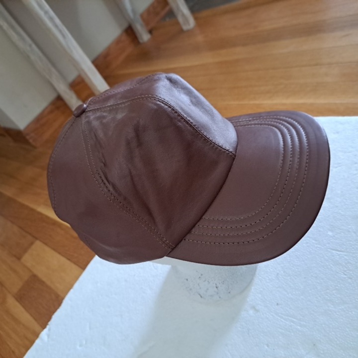 Union Made Vintage Leather Made in USA Men's Hat Adjustable Strap RARE Collect