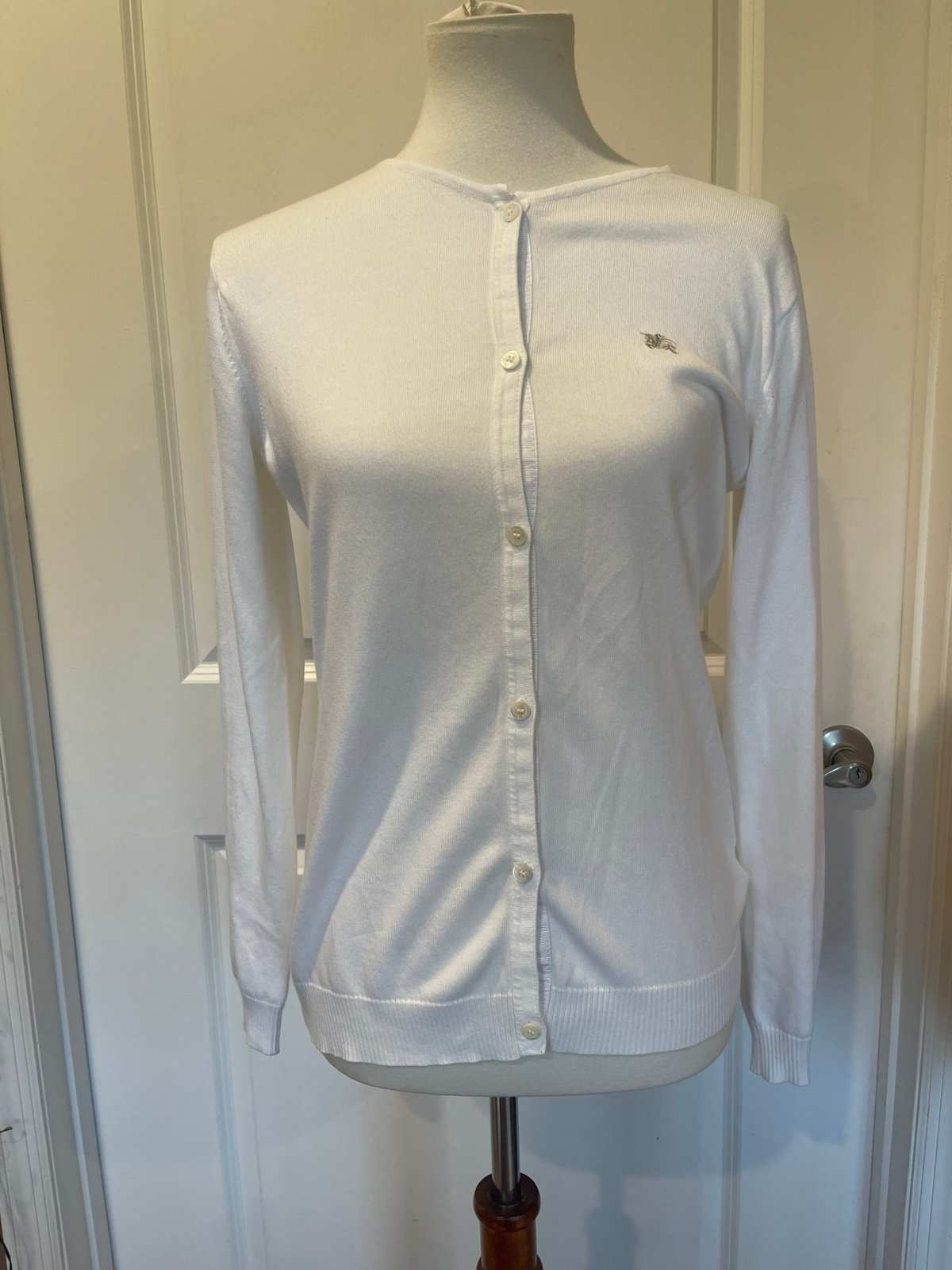 Burberry women’s button-down cardigan sweater