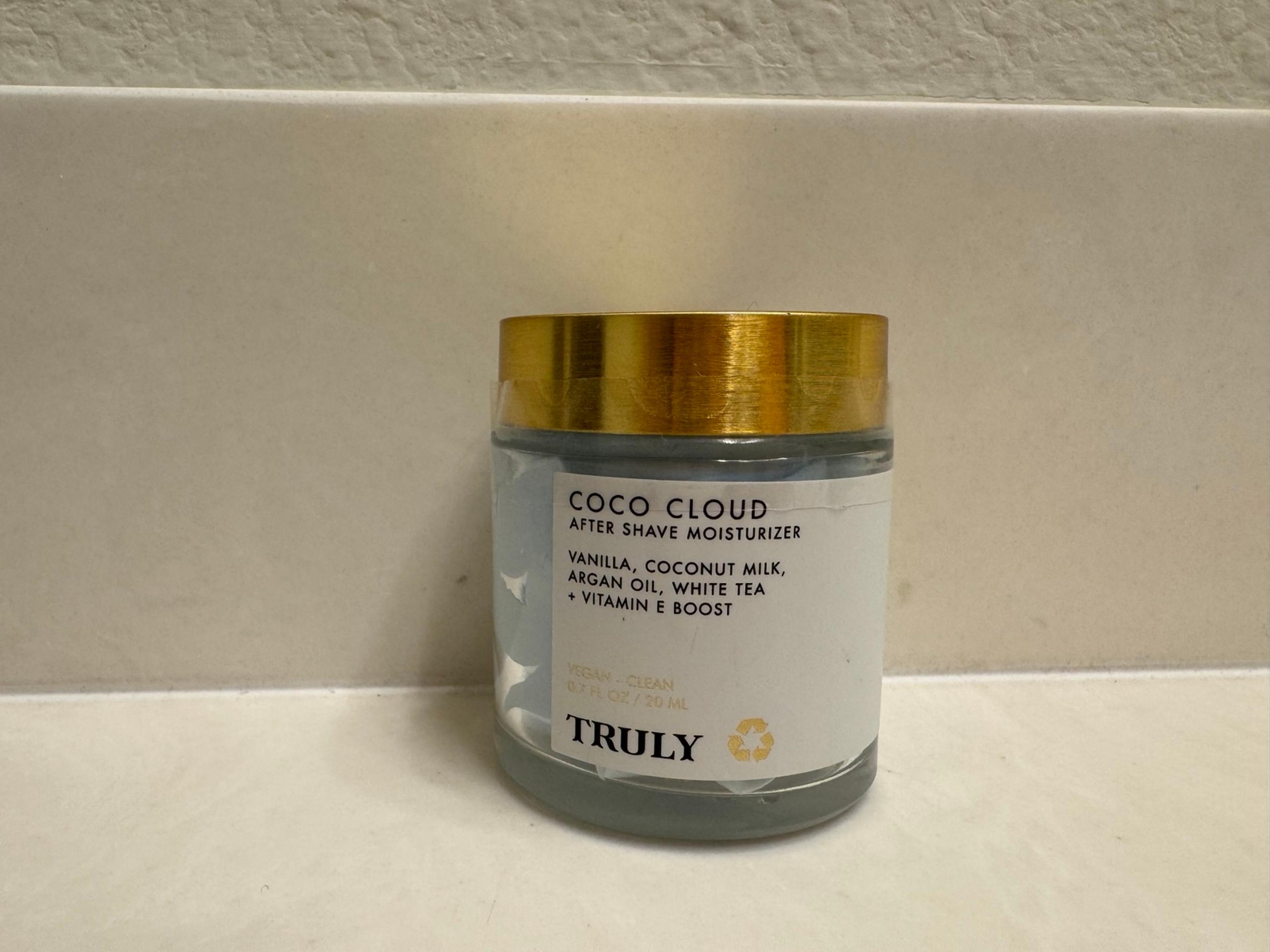 Truly Coco Cloud After Shave Moisturizer 0.7 fl oz Travel Size Vanilla Argan Oil