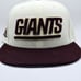 New York Giants 1993 Pro Bowl Patch Burgundy Gold 2 Tone Fitted Hat Sz 7 3/8