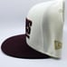 New York Giants 1993 Pro Bowl Patch Burgundy Gold 2 Tone Fitted Hat Sz 7 3/8