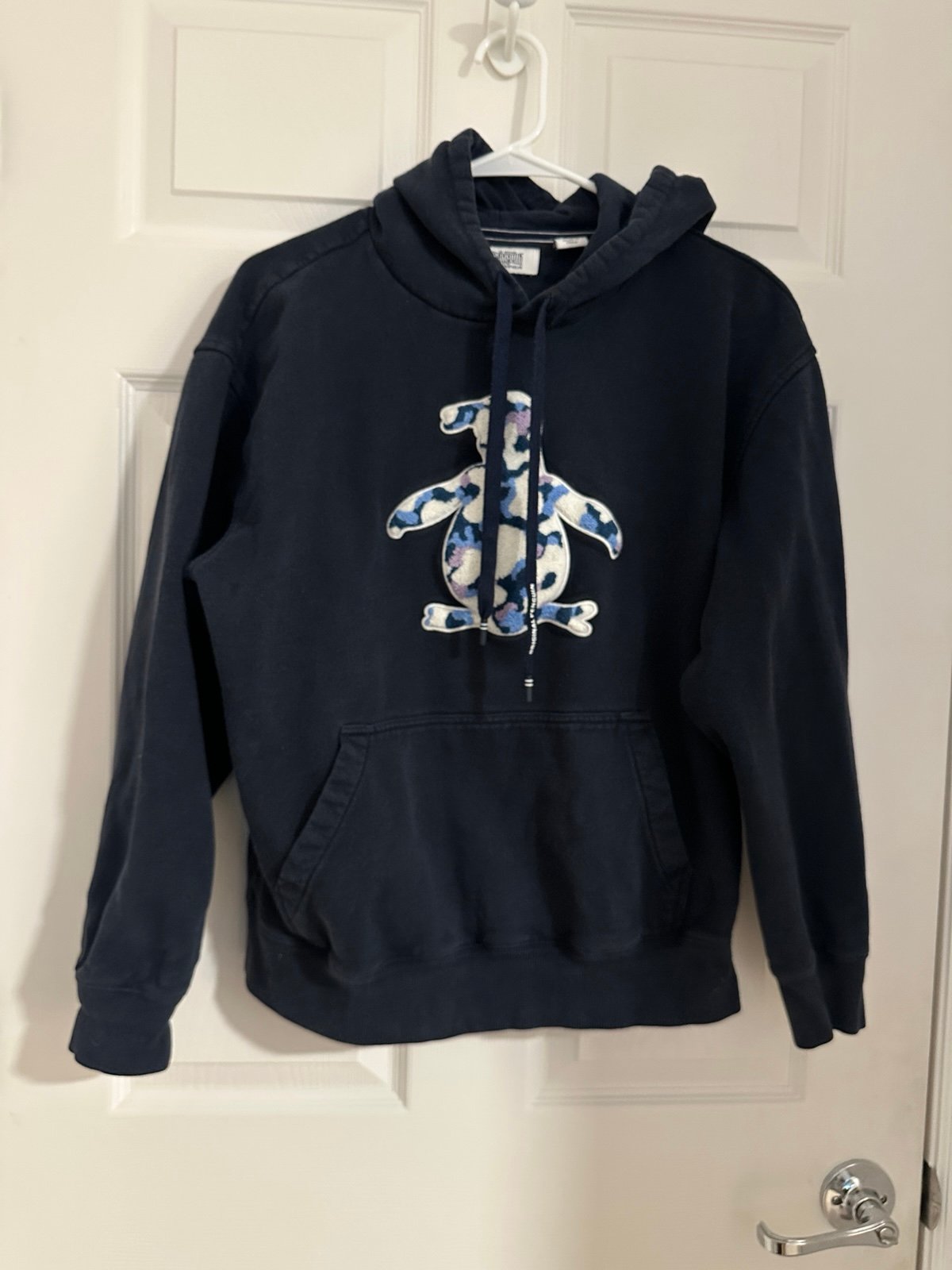 Original Penguin Embroidered Men’s Size Medium Navy Hoodie