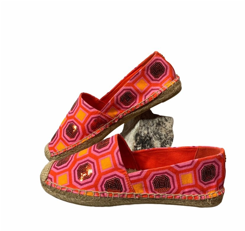 Tory Burch Cecily Sequin Espadrille Flat