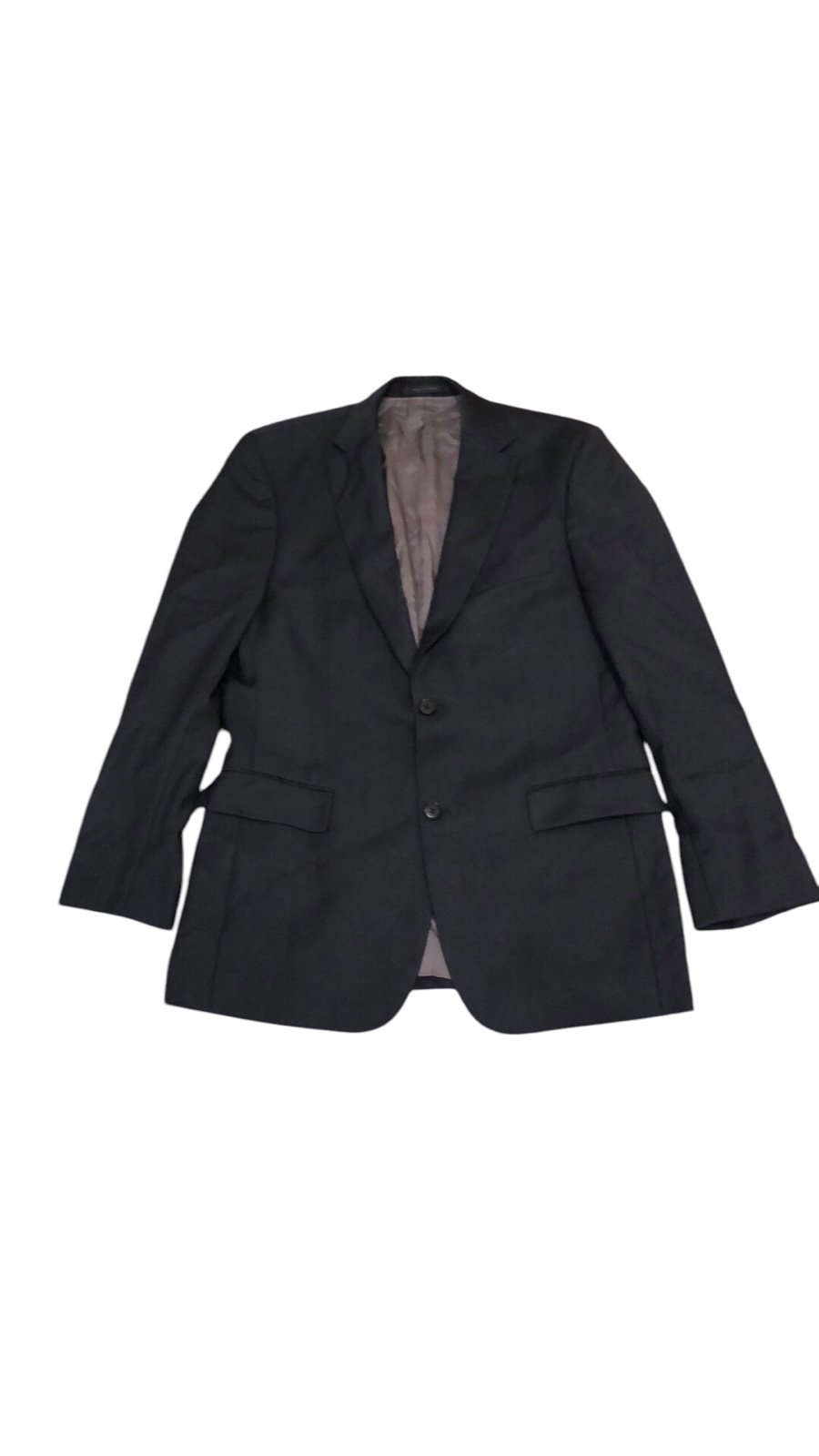 Hugo Boss Pasolini 1/Movie 1 Suit Jacket Size 40L Charcoal Dark Gray Virgin Wool