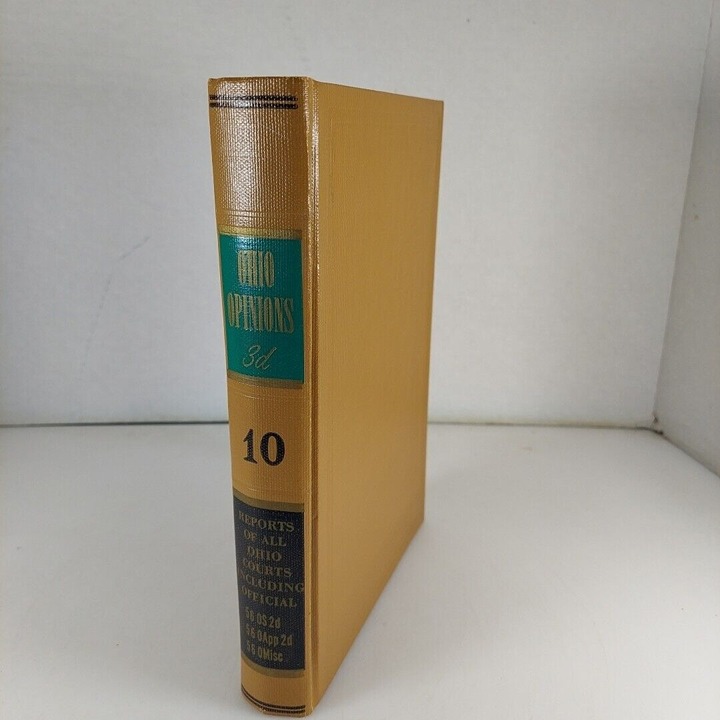 Ohio Opinions 3d Vol 10 Oct 16, 1978 To Jan 29, 1979 HC Anderson Publishing 1979