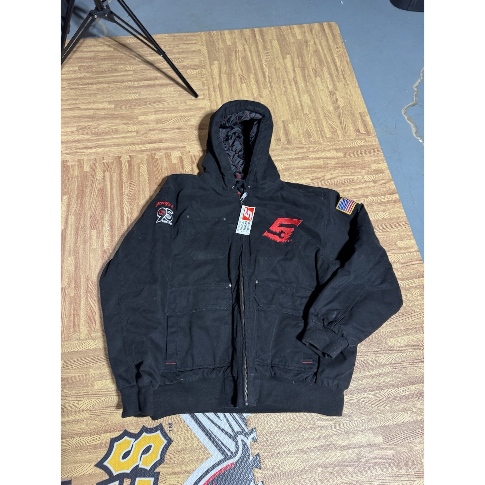 SNAP-ON Tools 95th Anniversary Black Red Logo Heavyweight Jacket