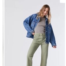 Mavi Shelia Olive Twill Pants - Sz 30/29