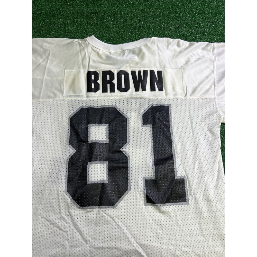 Vintage Starter NFL Oakland Raiders Tim Brown #81 Football Jersey Players Inc 48