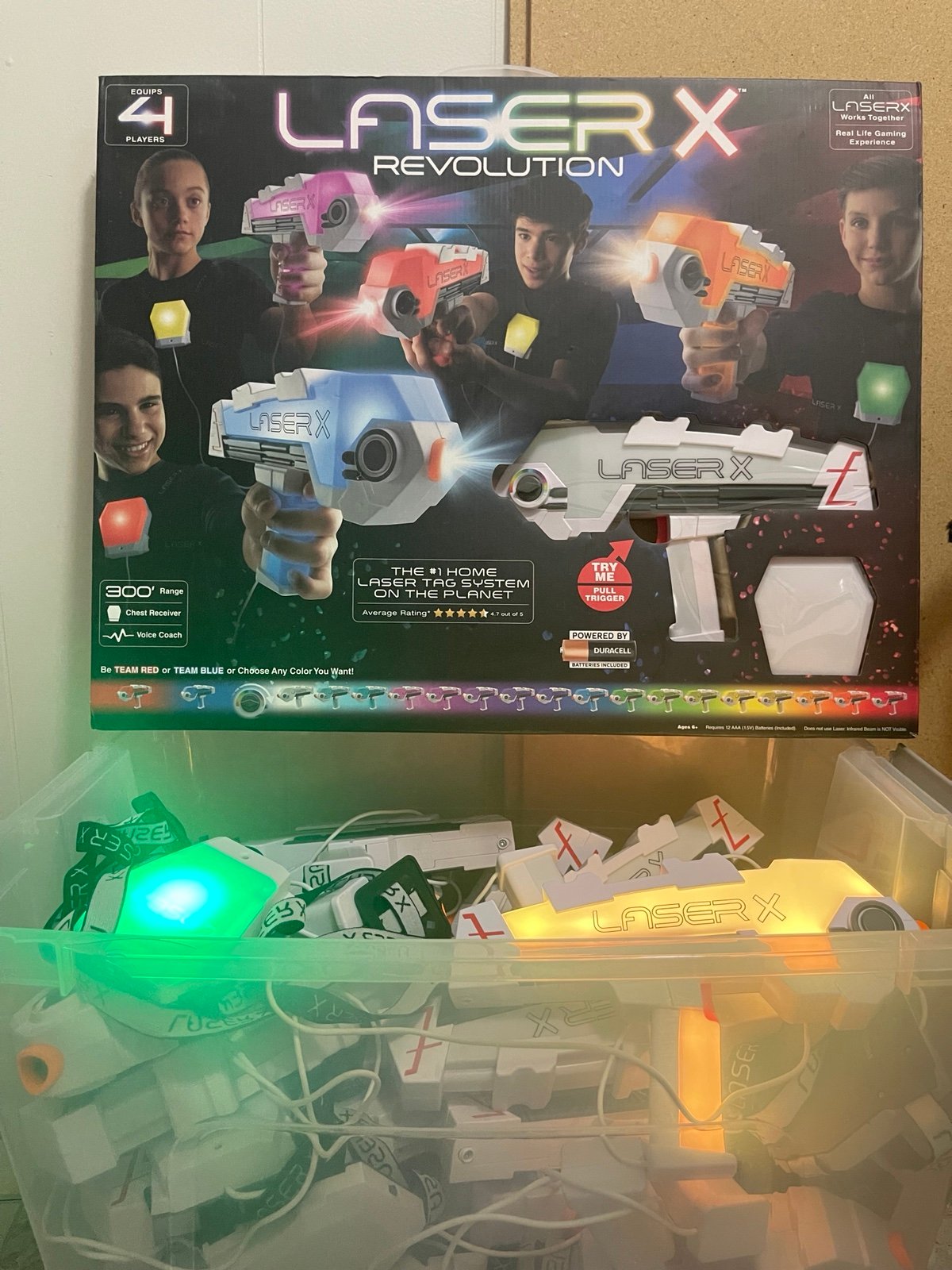 Laser X Revolution 4 Players Set x5 (20 Laser Tag guns)