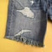 Gallery Dept.Tassel Ripped Design Size 33 Blue Denim Shorts