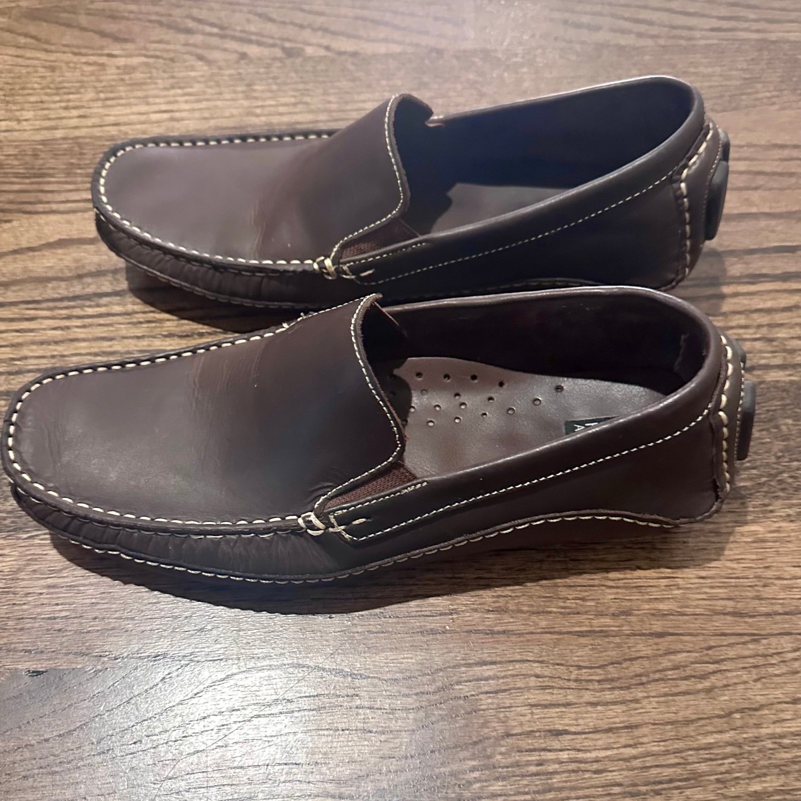 Men’s SAKS FIFTH AVE Leather Driver Loafers Size 8M
