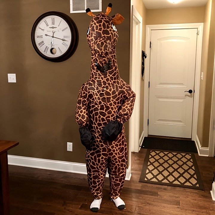 Adorable Funny Unique Giraffe Design Inflatable Suit, Inflatable Cartoon Animal