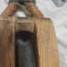 Hemp and wood pulley. Tateno seisakusho. With serial number steel dye