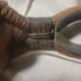 Hemp and wood pulley. Tateno seisakusho. With serial number steel dye