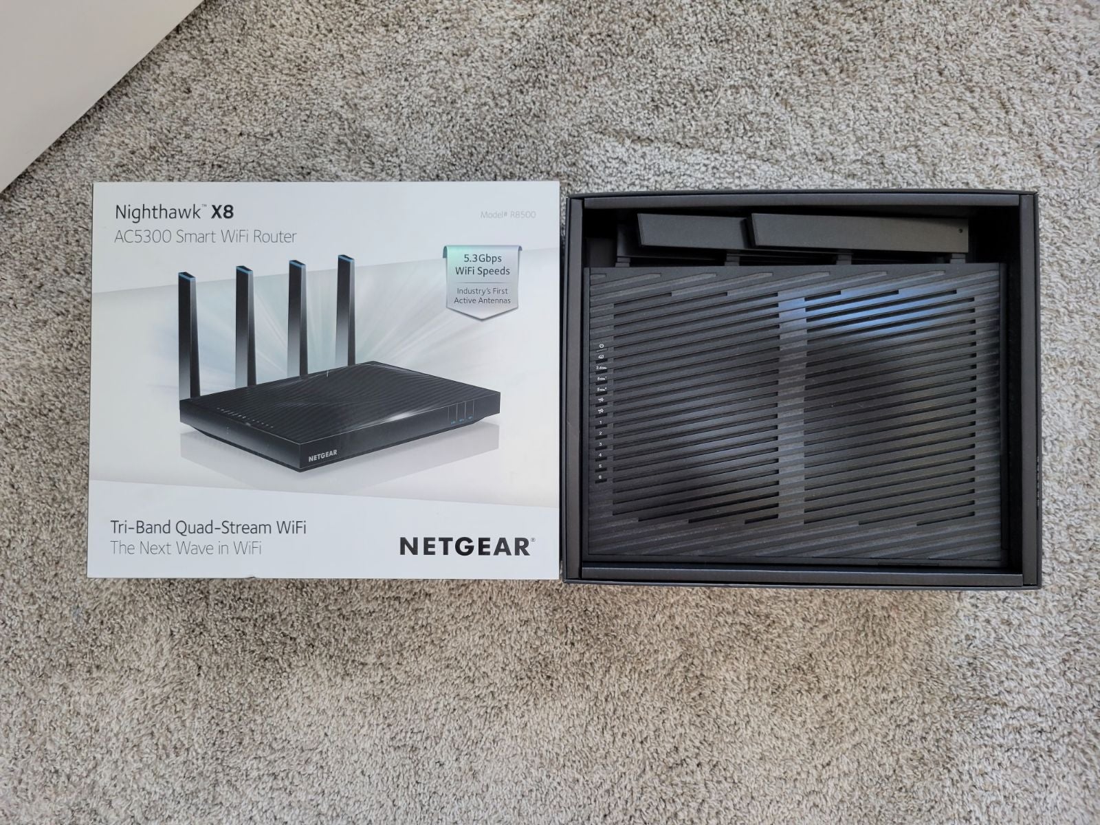 Netgear Nighthawk X8 AC5300 WiFi Router, model R8500
