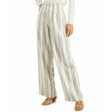 Women's INC International Concepts Striped Wide-Leg Pants. Size Small