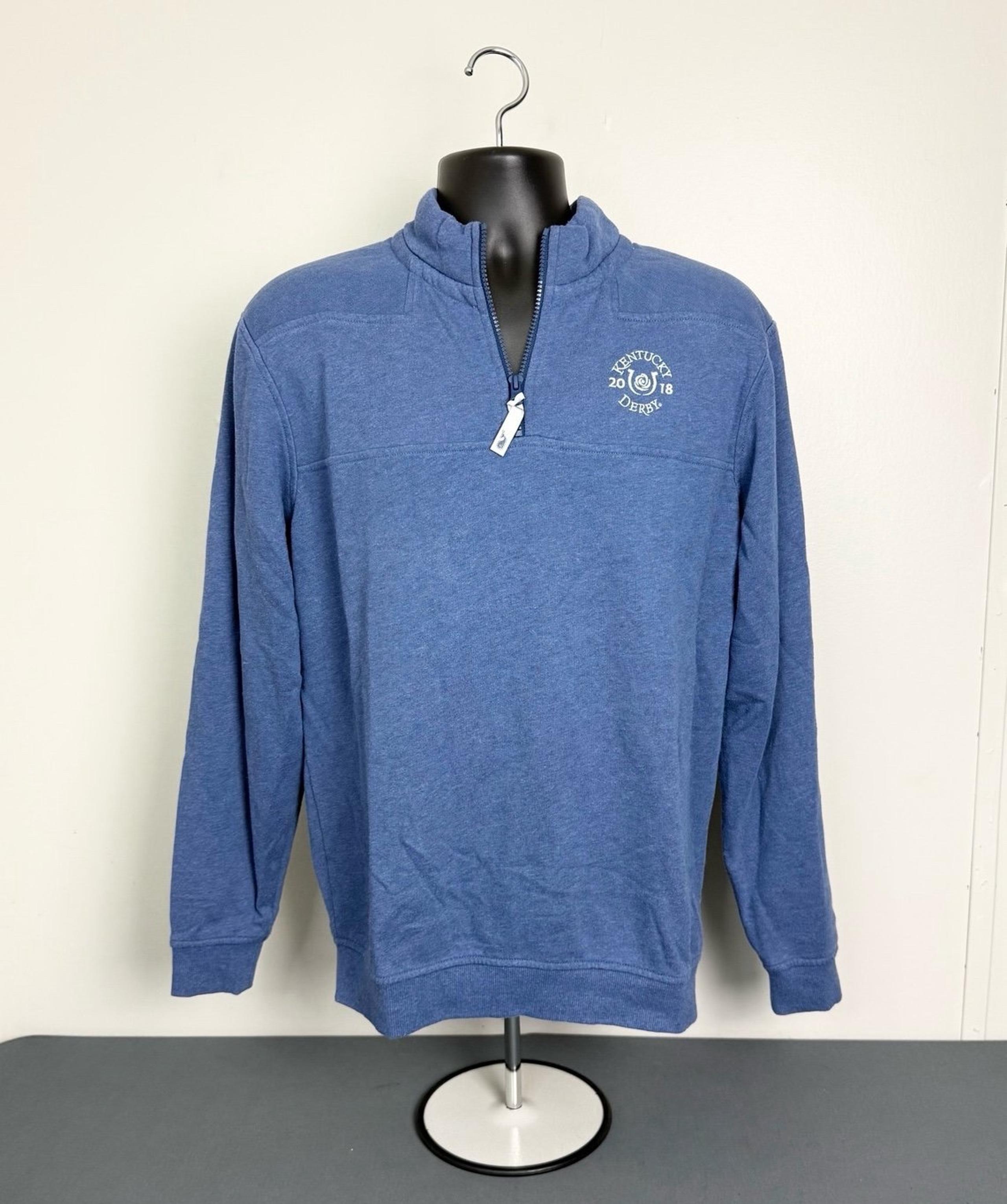 Vineyard Vines Mens Quarter Zip Sweatshirt Blue Small 2018 Kentucky Derby