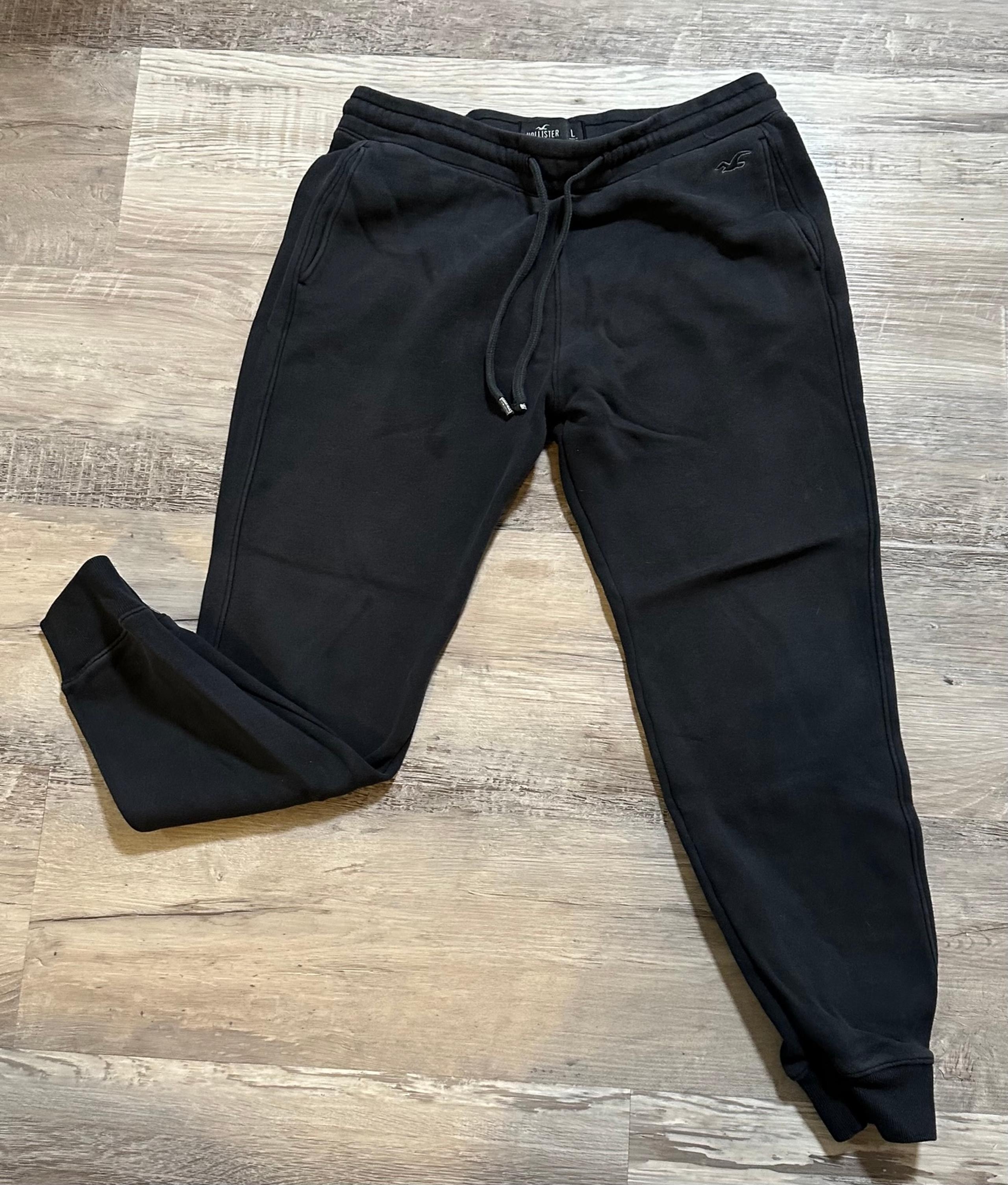 Hollister Co. Men’s Black Standard Joggers Track Lounge Pants Large 28” Inseam