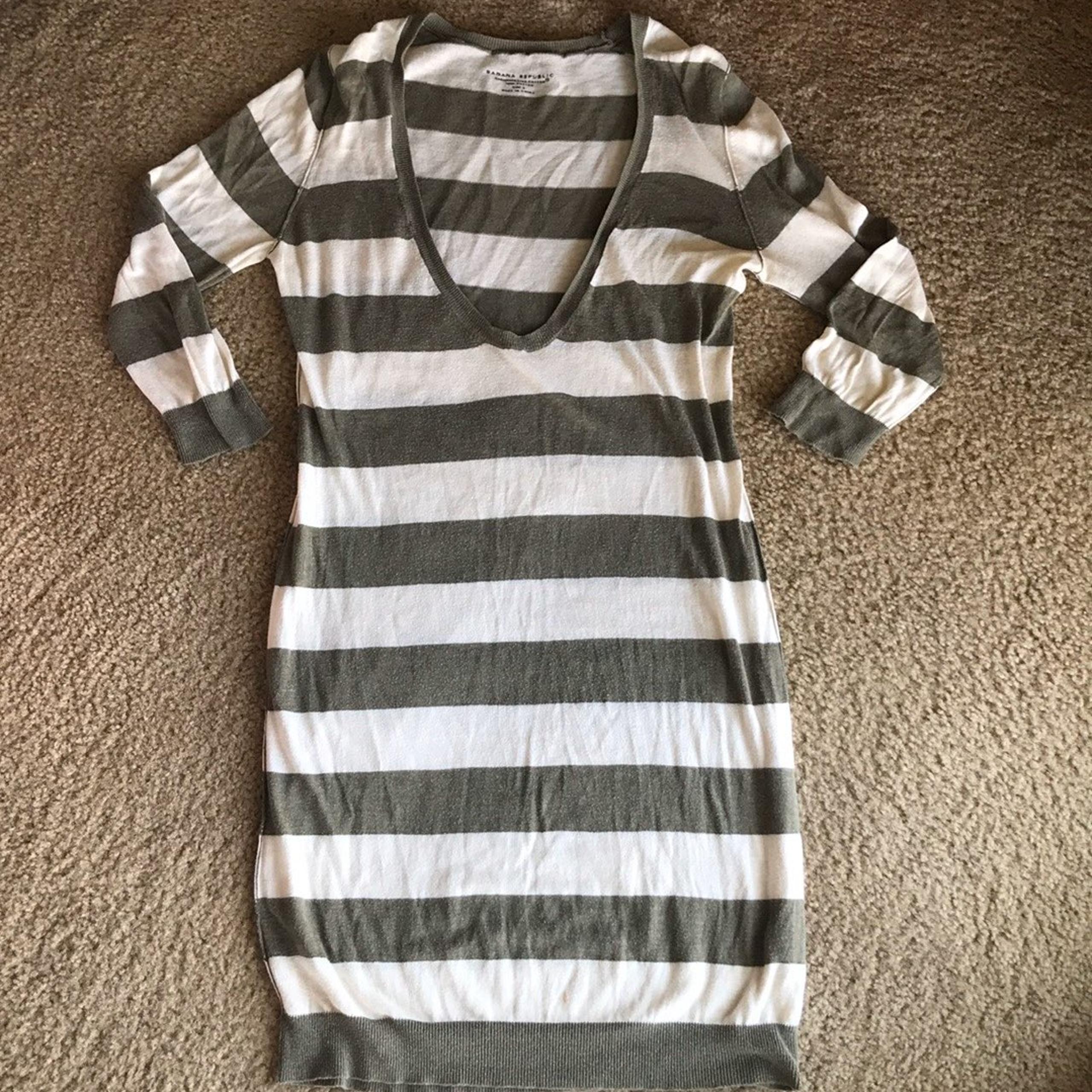 Banana Republic striped tunic sweater S