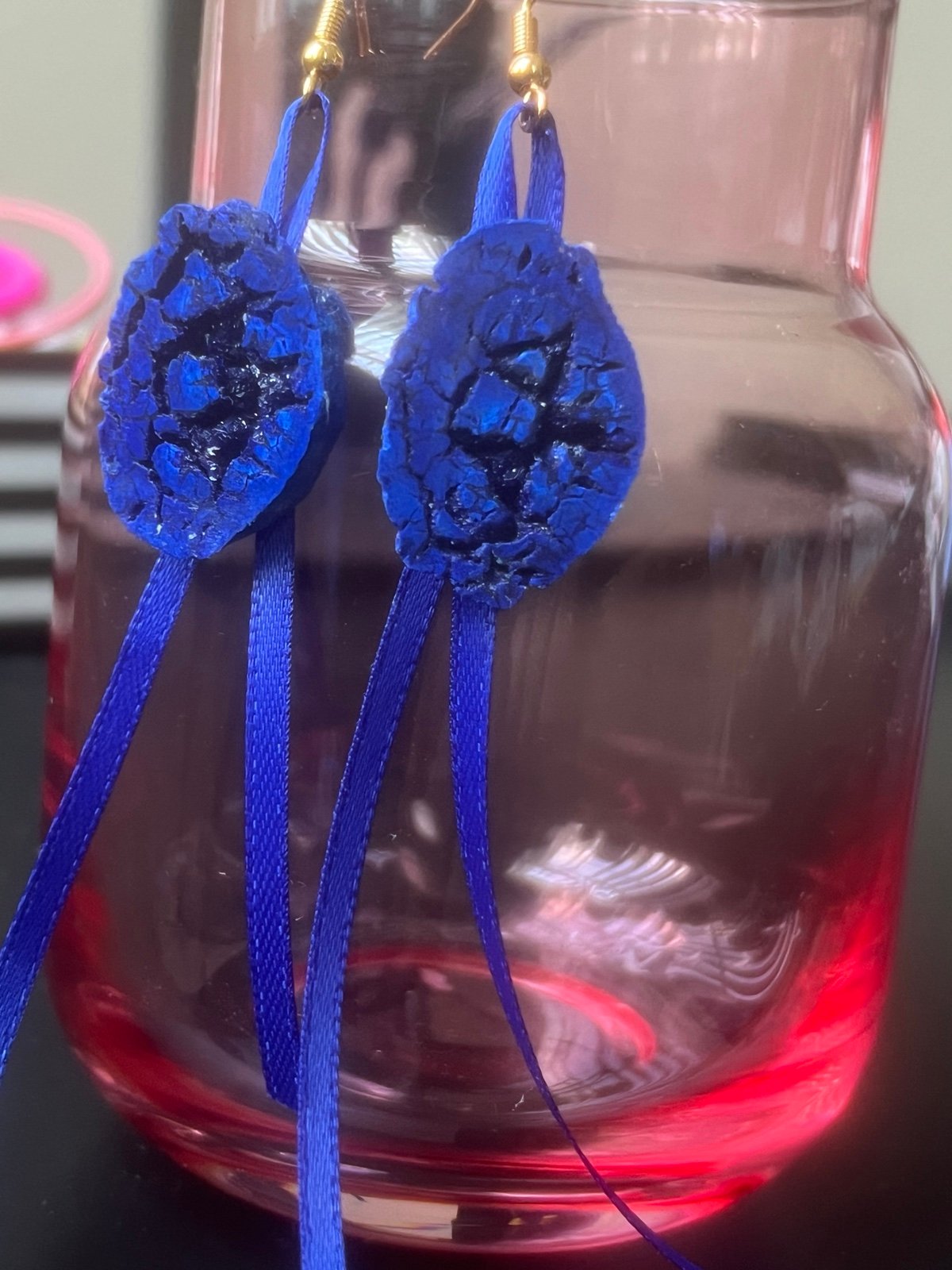 Azurite earrings