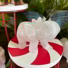 Rose Quartz Elephants