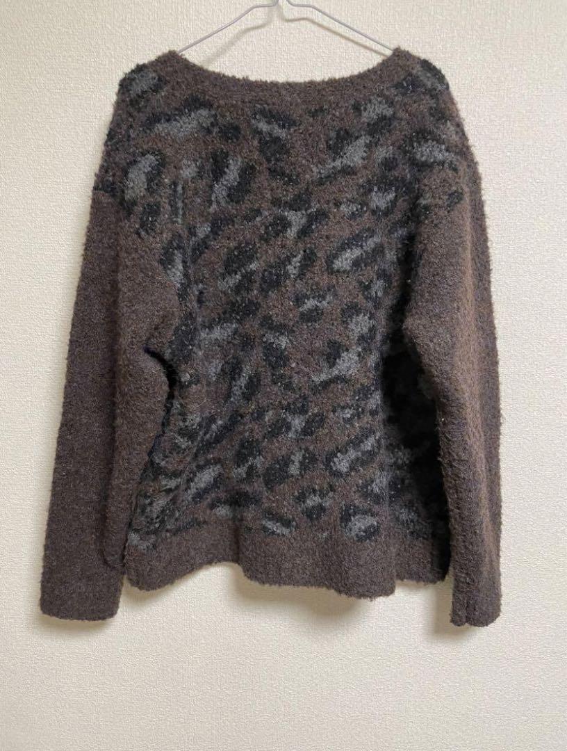 TTT_MSW Leopard Knit Cardigan