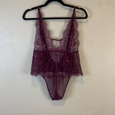 Adore Me purple Unlined Lace Bodysuit
