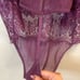 Adore Me purple Unlined Lace Bodysuit