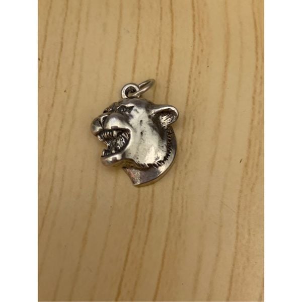 925 Cougar Head Sterling Silver Jewelry Charm