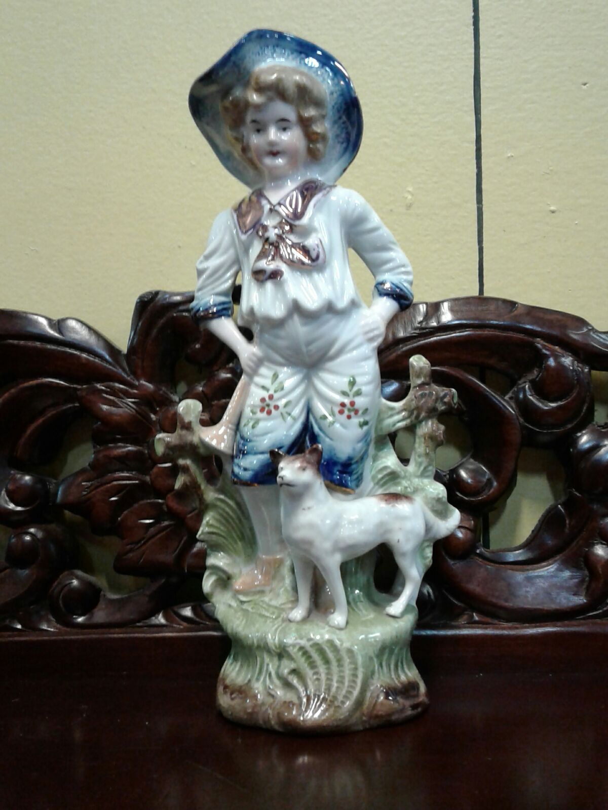 Antique White Gold Figurine