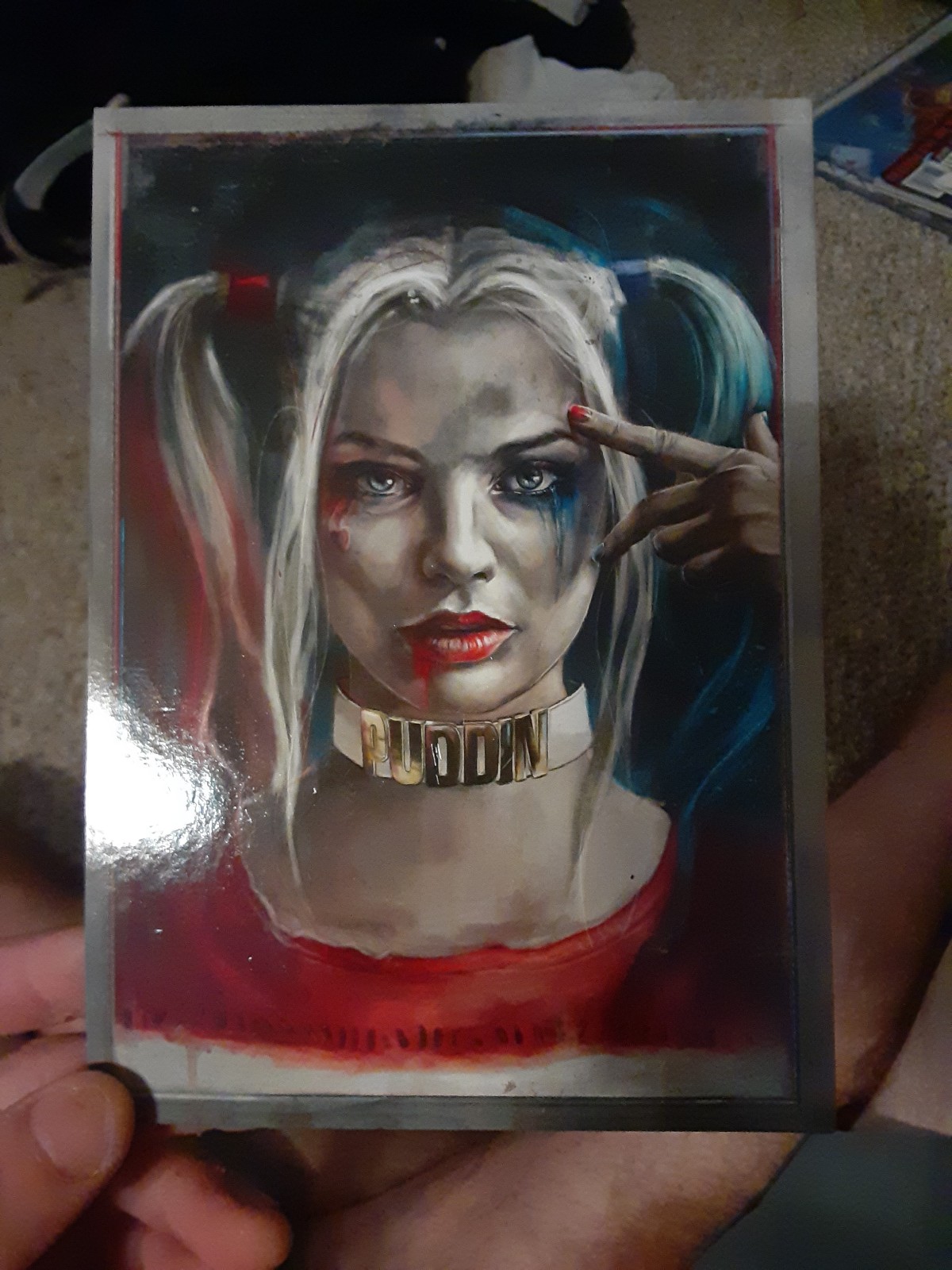 Custom made harley quinn art
