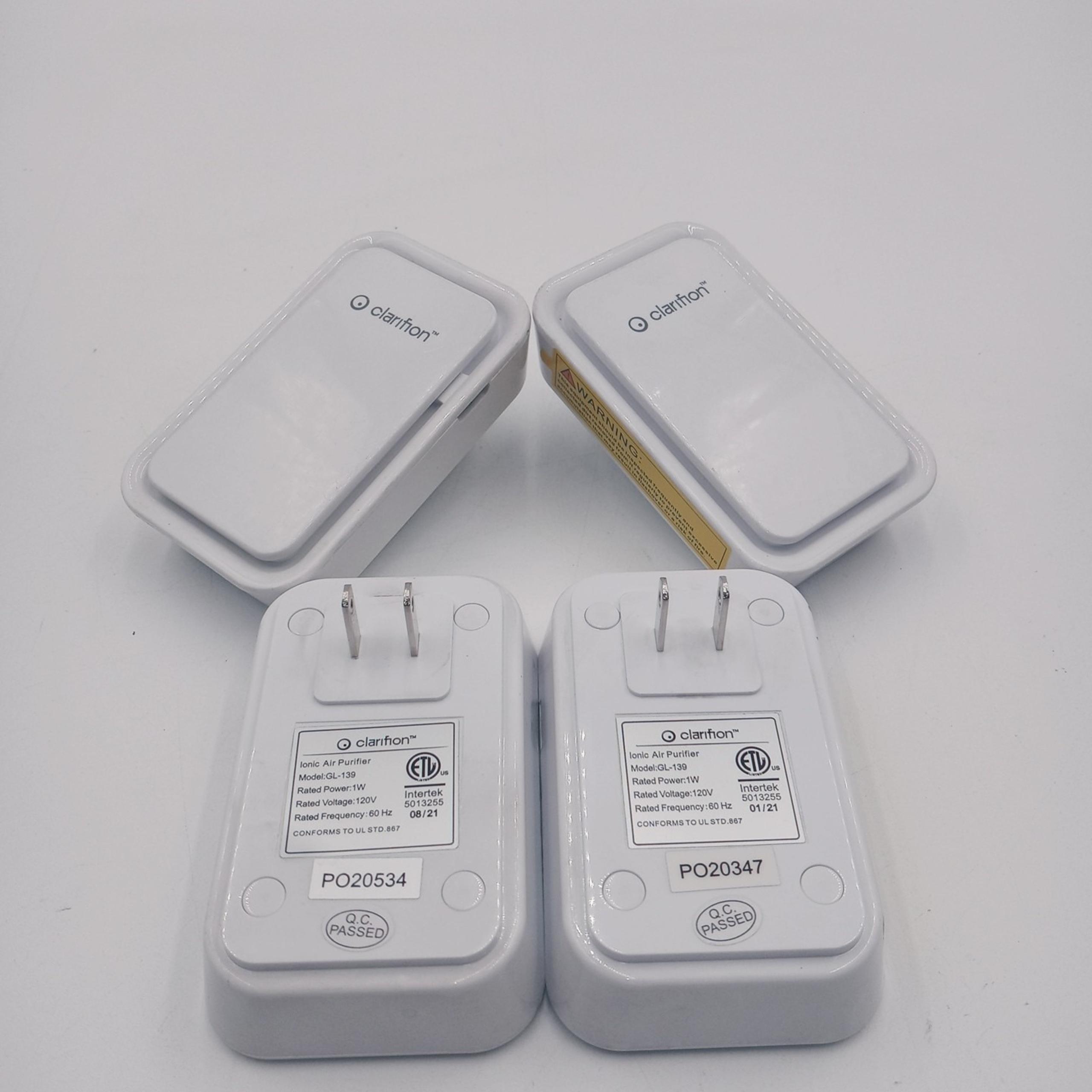 4 Genuine Clarifion Ionic Air Purifiers GL-139 Filterless Mobile Ionizers
