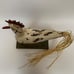 Vintage Rustic Wooden Carved Chicken