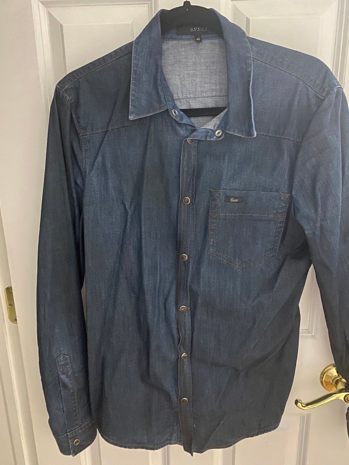 Gucci denim and dress shirt bundle