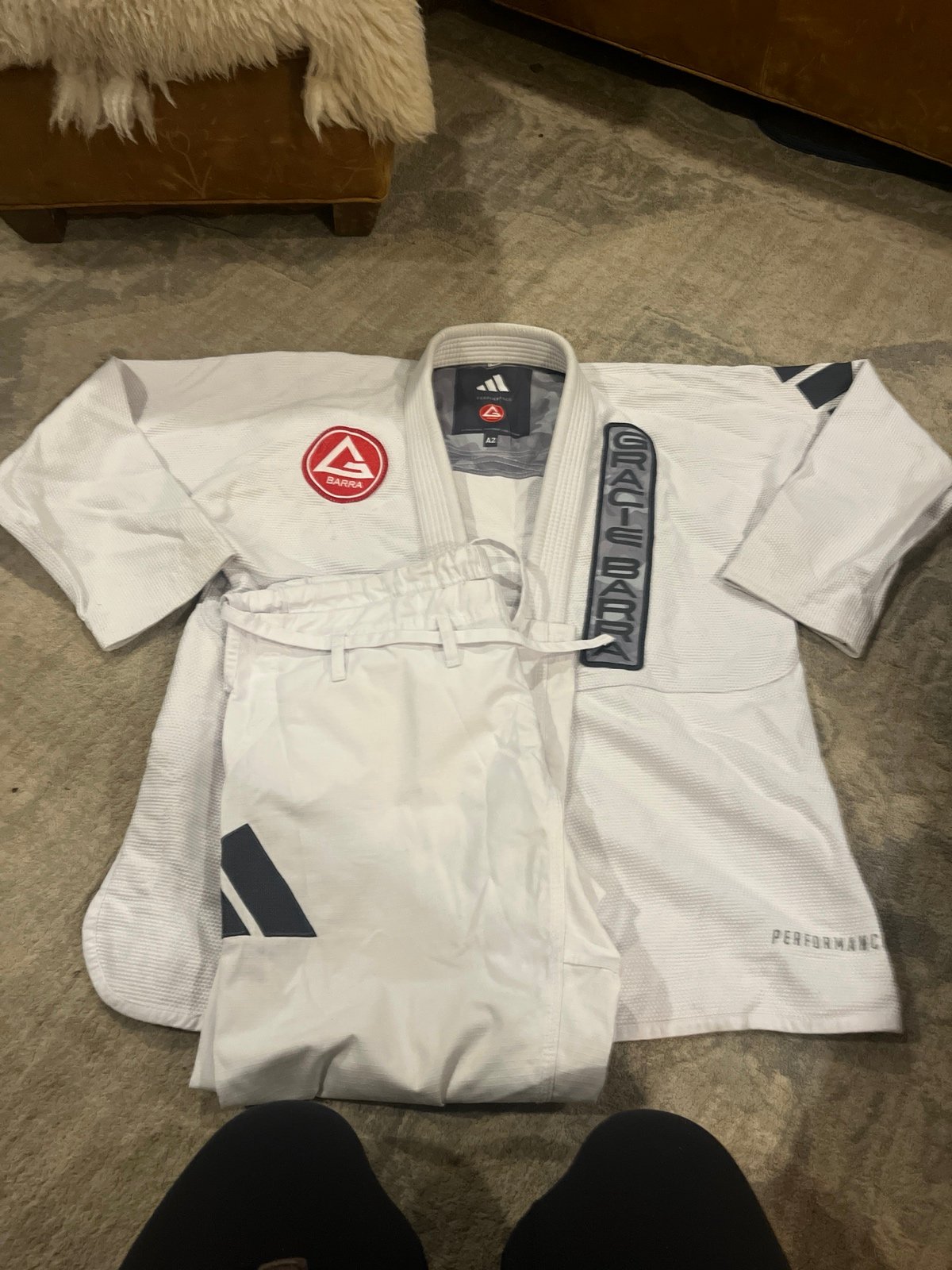 Adidas performance Gracie Barra A2 Gi and rash guard