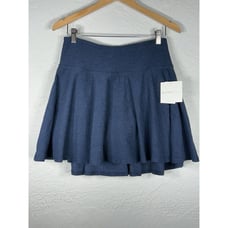 NWT Beyond Yoga Spacedye Hot Shot Athletic Skort Skirt Navy 1X Stretch Plus