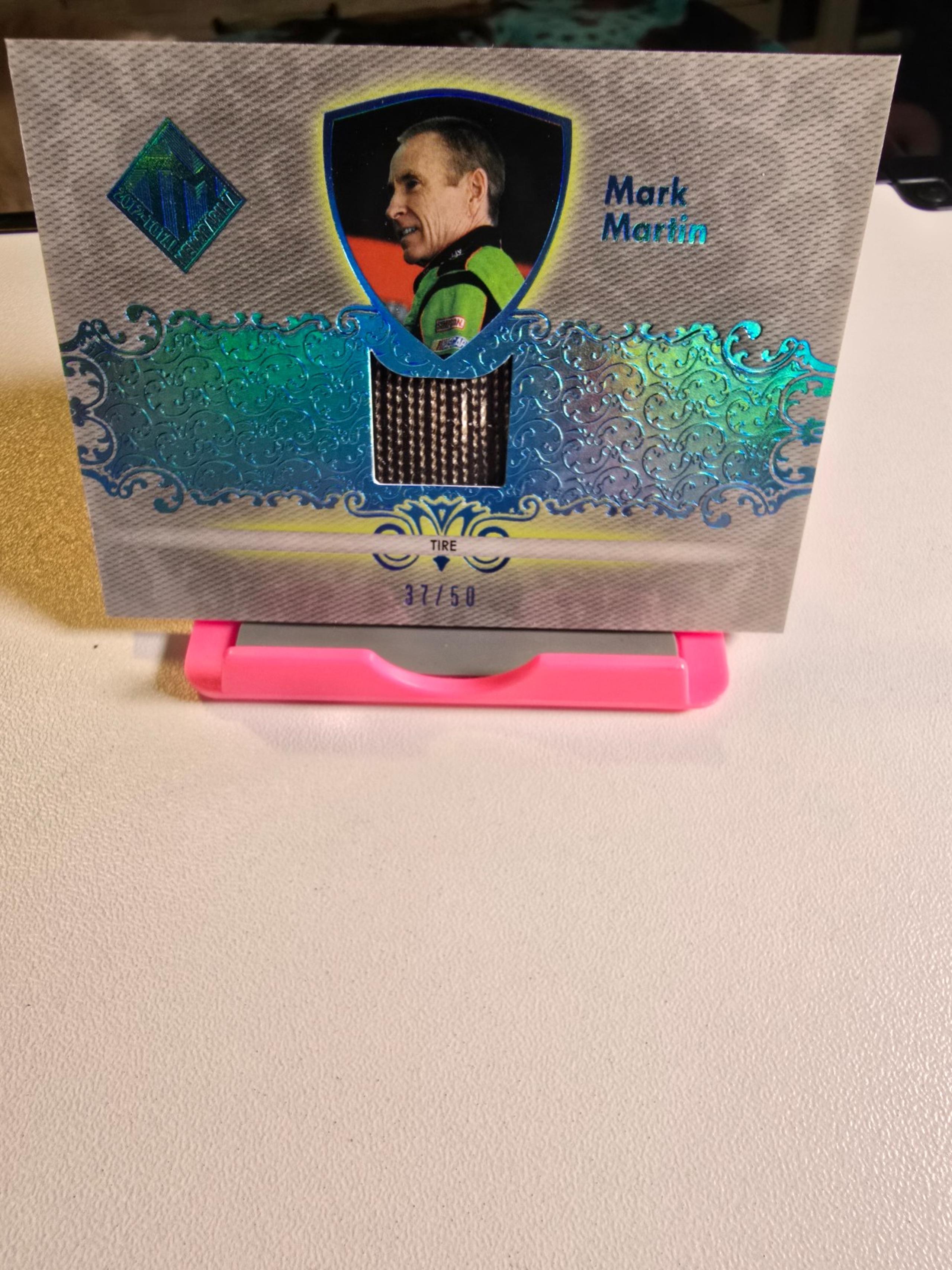 2012 Press Pass Total Memorabilia Single Swatch Blue #TM-MM Mark Martin /50