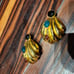 Rare super vintage Tulla Booth cabochon clip on earrings