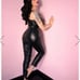 Vixen by Micheline Pitt Bad Girl Cigarette Pants in Vegan Leather XL