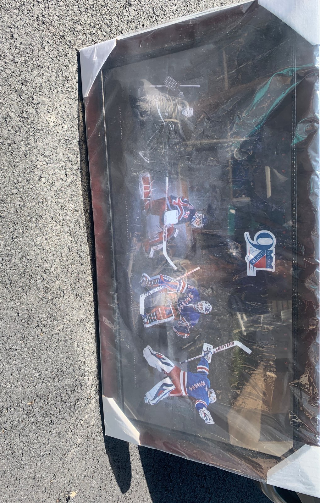 Hockey New York Rangers Goailes framed